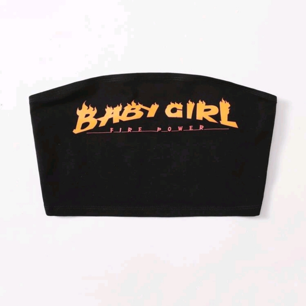 Baby Girl Graphic Tube Top